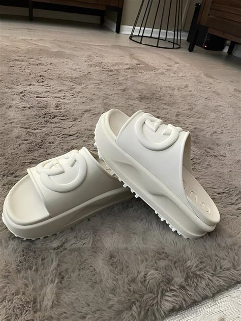 fake gucci slides dhgate|Gucci platform slides.